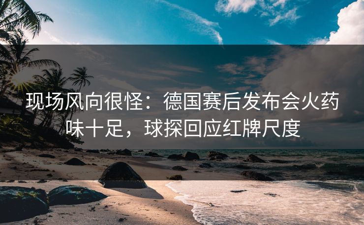 现场风向很怪：德国赛后发布会火药味十足，球探回应红牌尺度