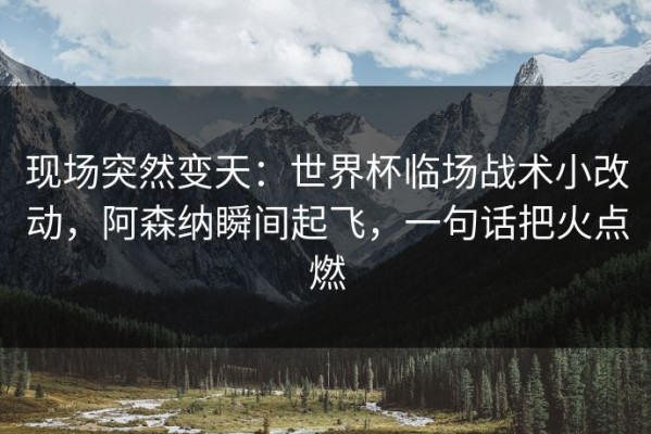 现场突然变天：世界杯临场战术小改动，阿森纳瞬间起飞，一句话把火点燃