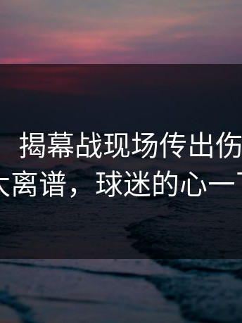 说实话，揭幕战现场传出伤病隐患，场面太离谱，球迷的心一下沉了